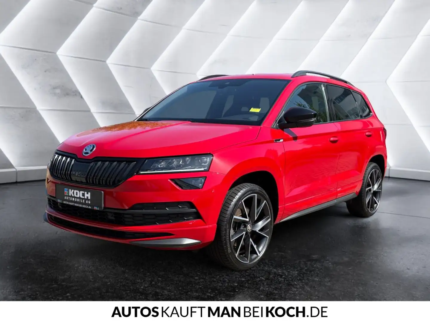 Skoda Karoq 1.5 TSI DSG Sportline NAVI LED BEH WSS PDC Rot - 2