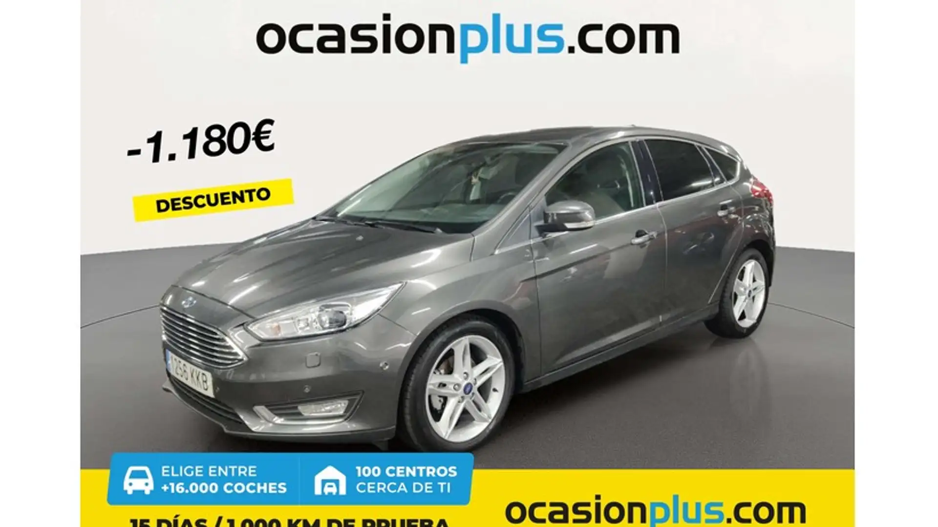 Ford Focus 1.0 Ecoboost Auto-S&S Titanium Aut. 125 Gris - 1