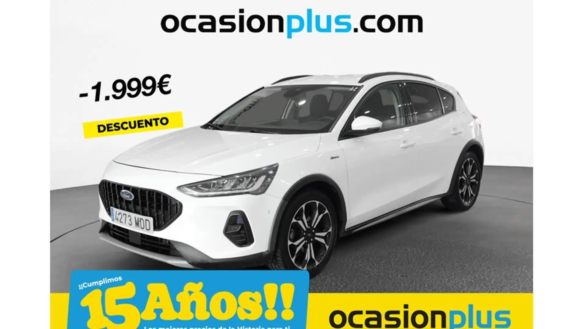 Ford Focus 1.0 Ecoboost MHEV Active 155 Blanc - 1