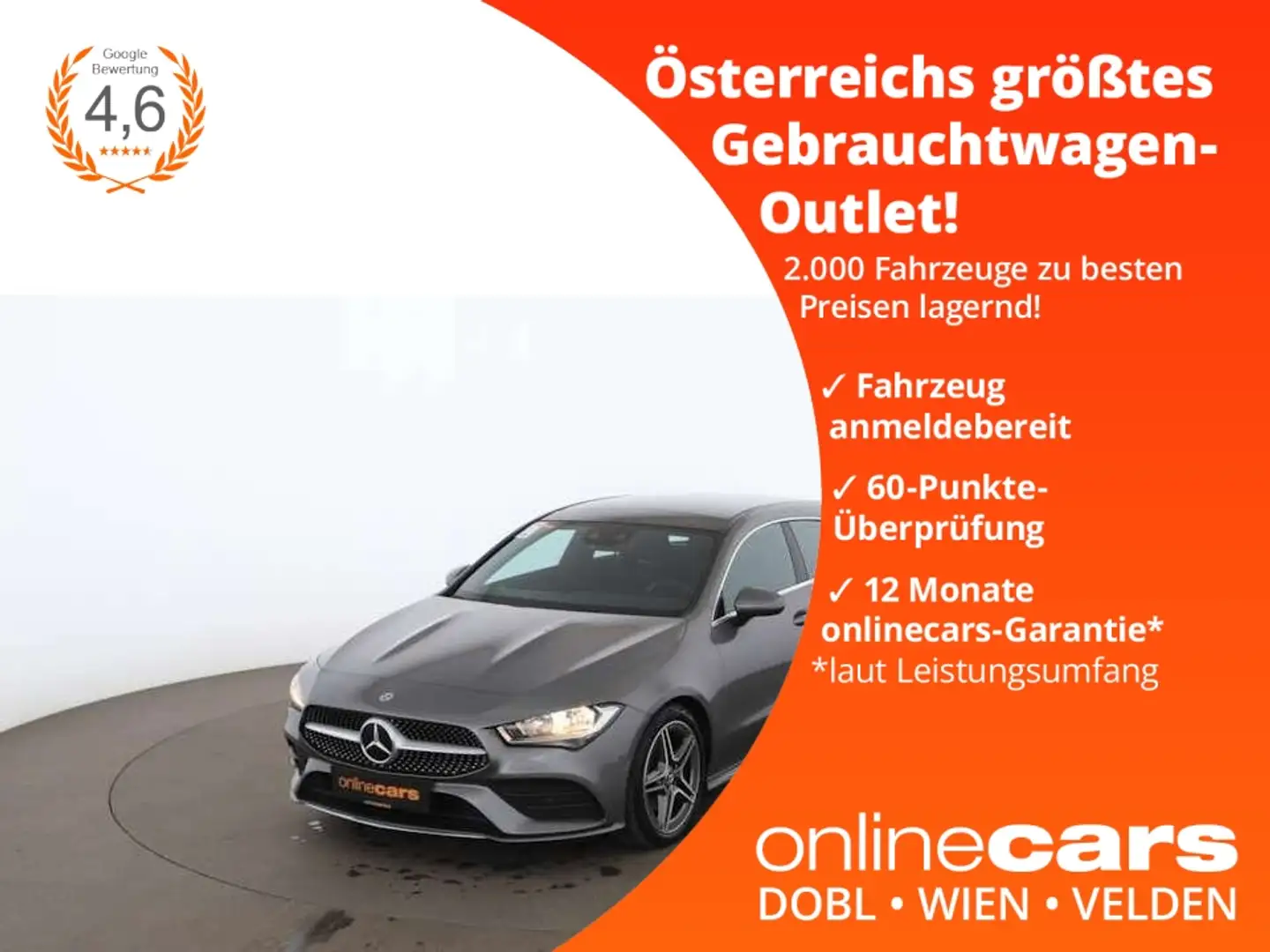 Mercedes-Benz CLA 220 d 4Matic SB AMG-Line Aut SKY NAVI LEDER Gri - 1