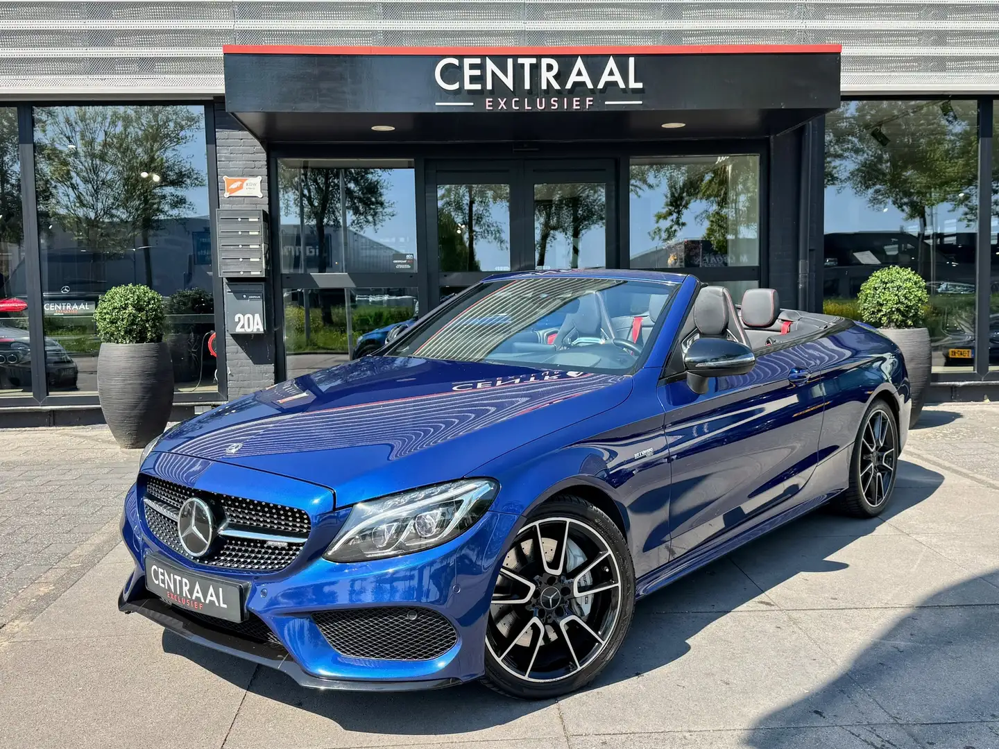 Mercedes-Benz C 43 AMG Cabrio 4MATIC 367PK|Burmester|Reacaro|Memory|Carbo Blauw - 1