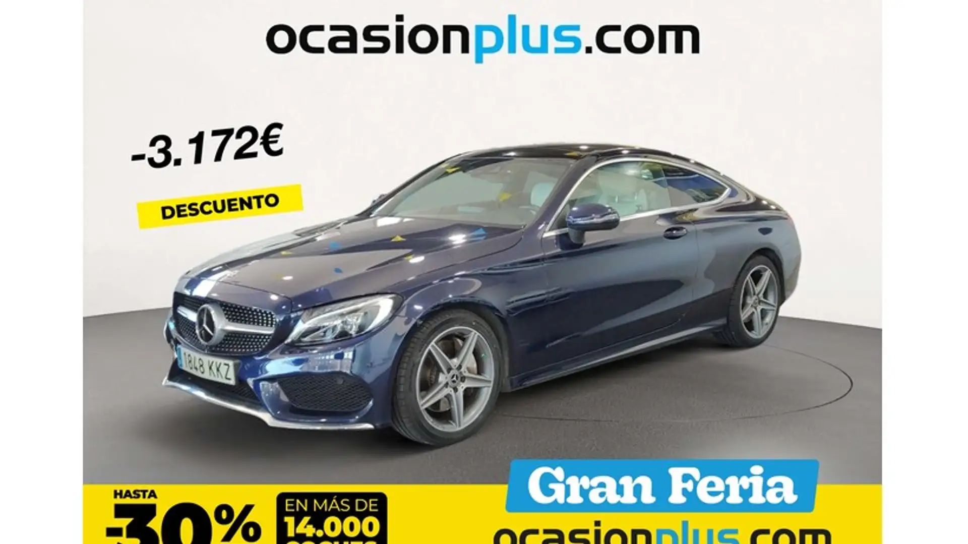 Mercedes-Benz C 300 Coupé 9G-Tronic Blauw - 1