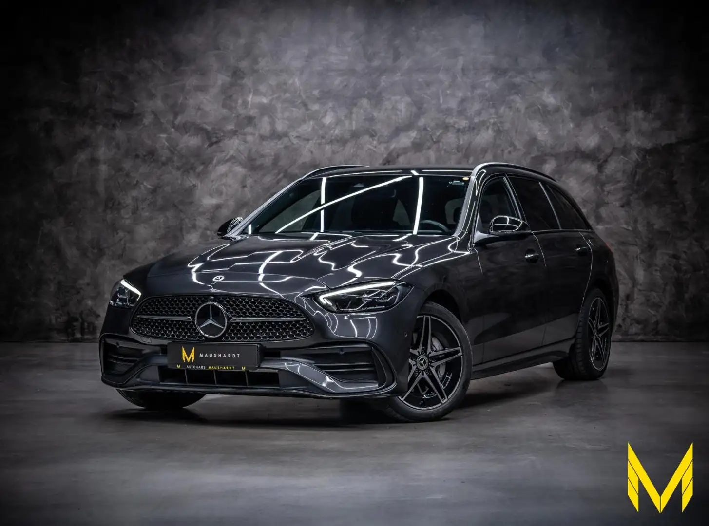 Mercedes-Benz C 300 e T AMG|NIGHT|DISTRONIC|LED|KAMERA |MBUX++ Grijs - 1