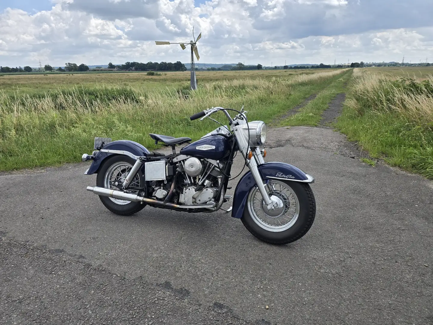 Harley-Davidson Early Shovel Blauw - 2