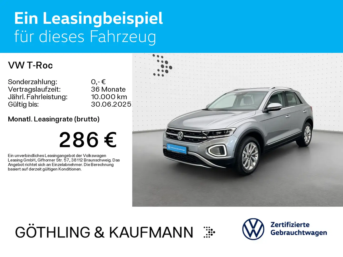Volkswagen T-Roc Style 1.5 TSI 110kW*DSG*NAVI*ASG*Assist*SH Zilver - 2