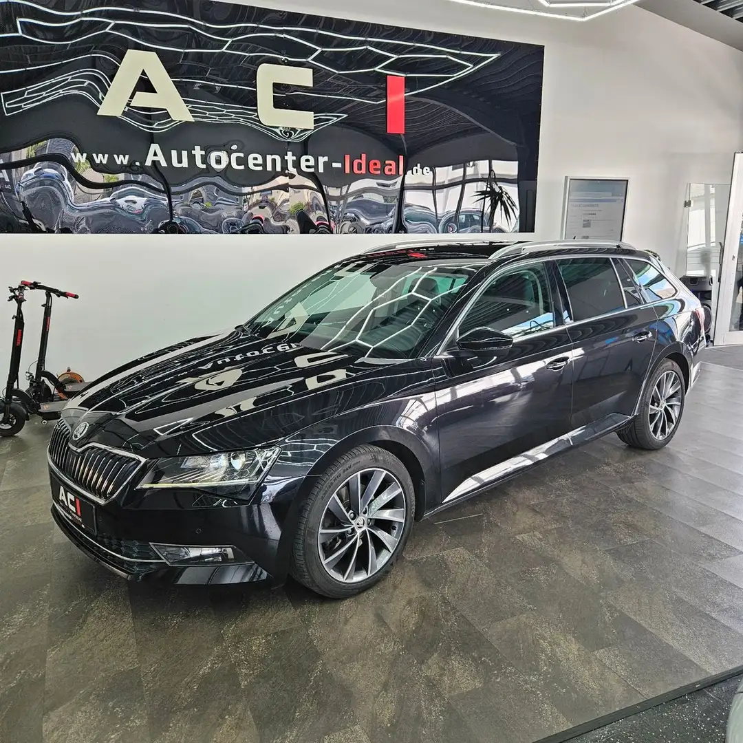 Skoda Superb Combi L&K 4x4, Kamera, AHK, Temp., Leder Schwarz - 1