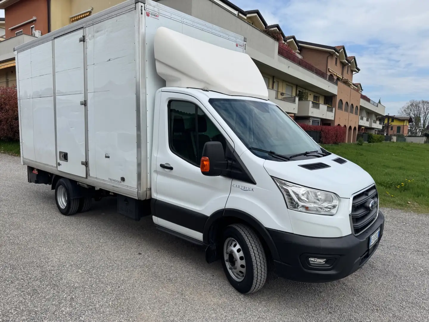 Ford Transit 350 2.0 EcoBl.MHEV130CV RWD PL SPONDA Blanc - 2