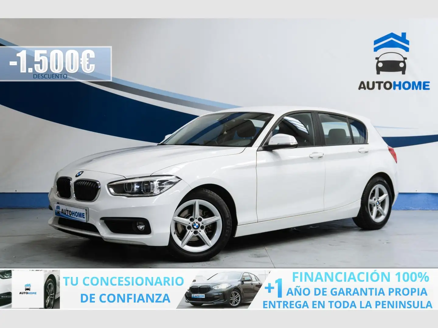 BMW 116 116d EfficientDynamics Blanc - 1