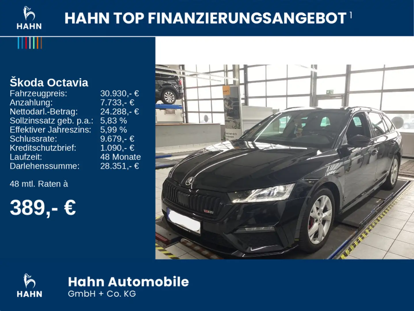 Skoda Octavia Combi RS 2.0TSI DSG Pano ACC Nav LED Cam Negro - 2
