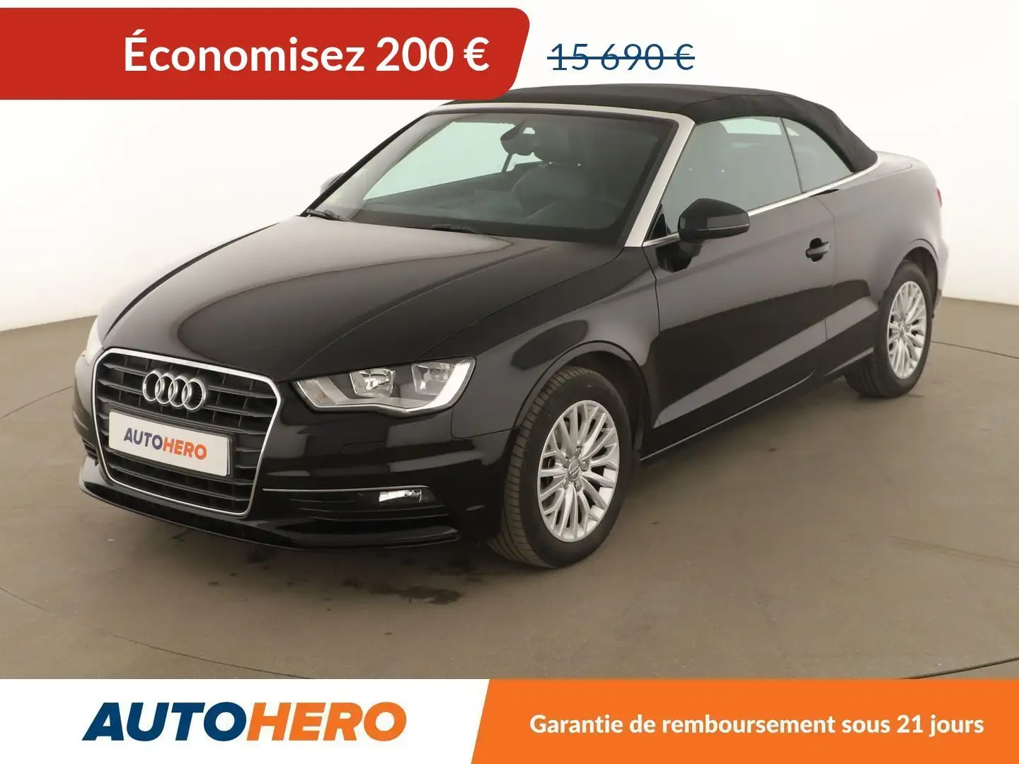 Audi A3 Cabriolet 2.0 TDI DPF Ambiente S Tronic Noir - 1