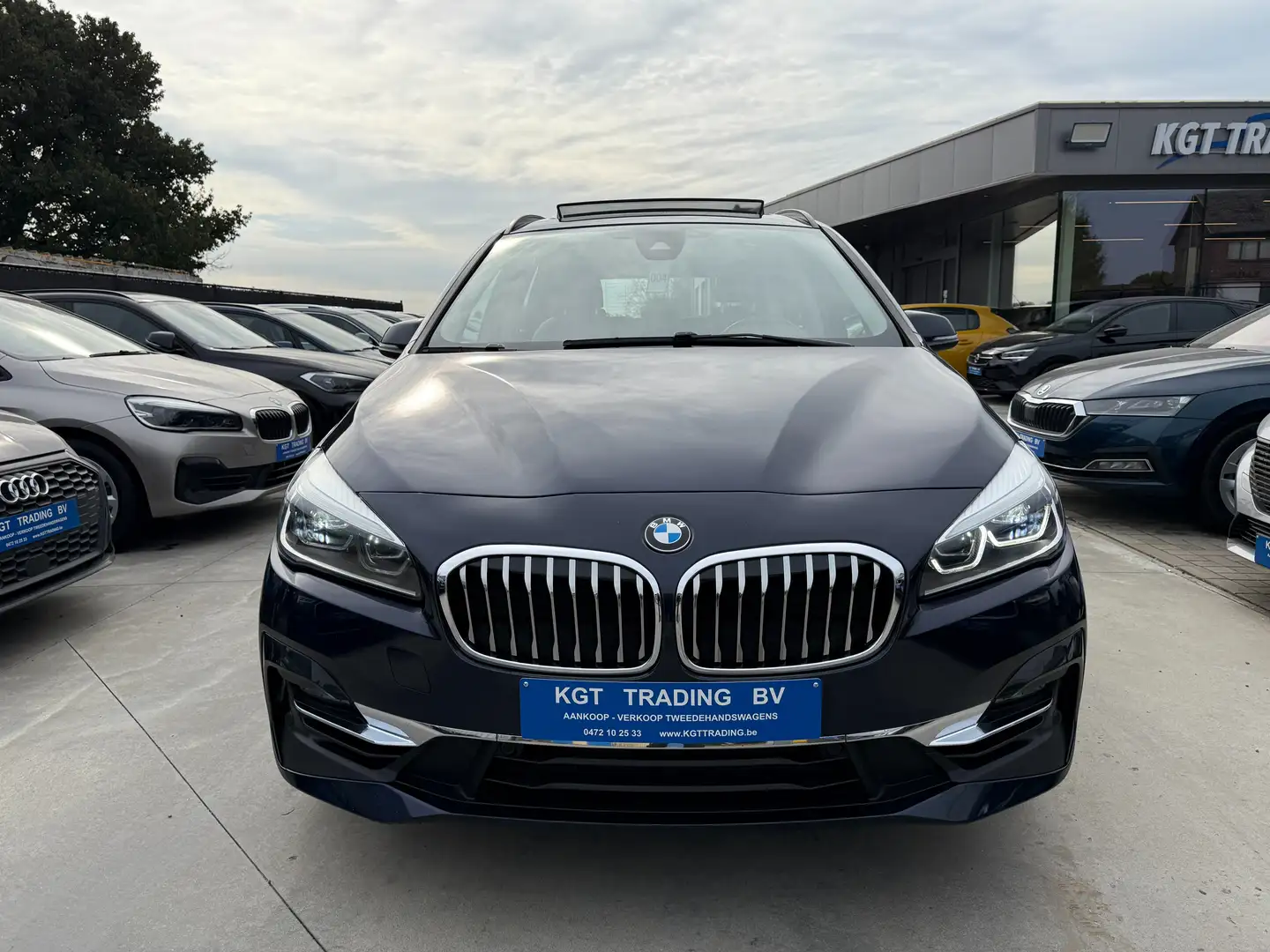 BMW 218 D GRAN TOURER AUTOMAAT 7 ZIT NAVI LEDER OPENDAK Blau - 2