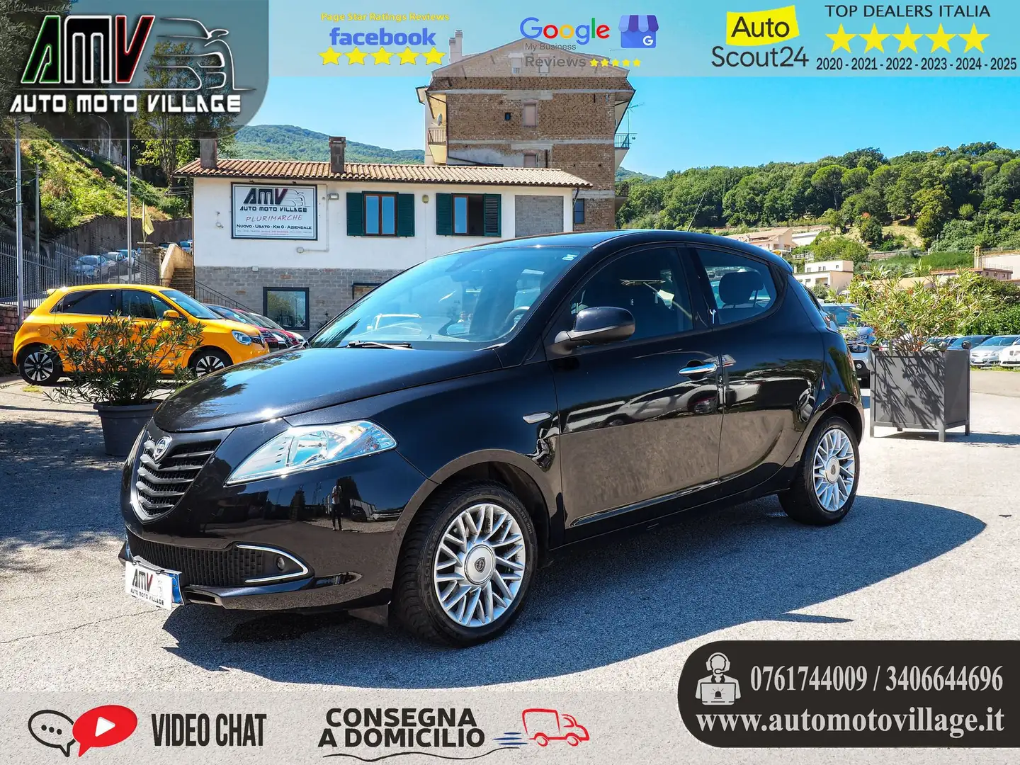 Lancia Ypsilon 1.2 69 CV 5 P. IMPIANTO GPL Noir - 1