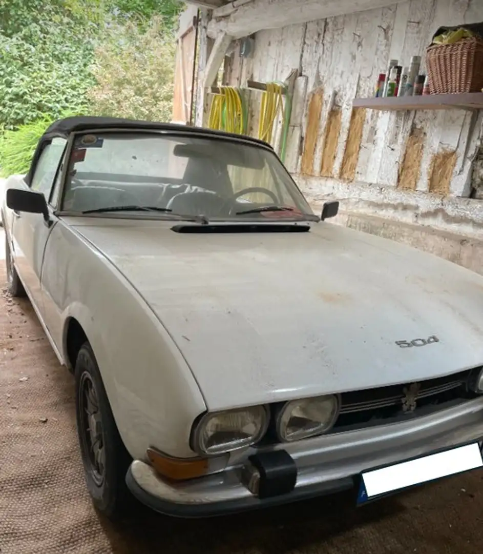 Peugeot 504 Cabriolet Bílá - 1