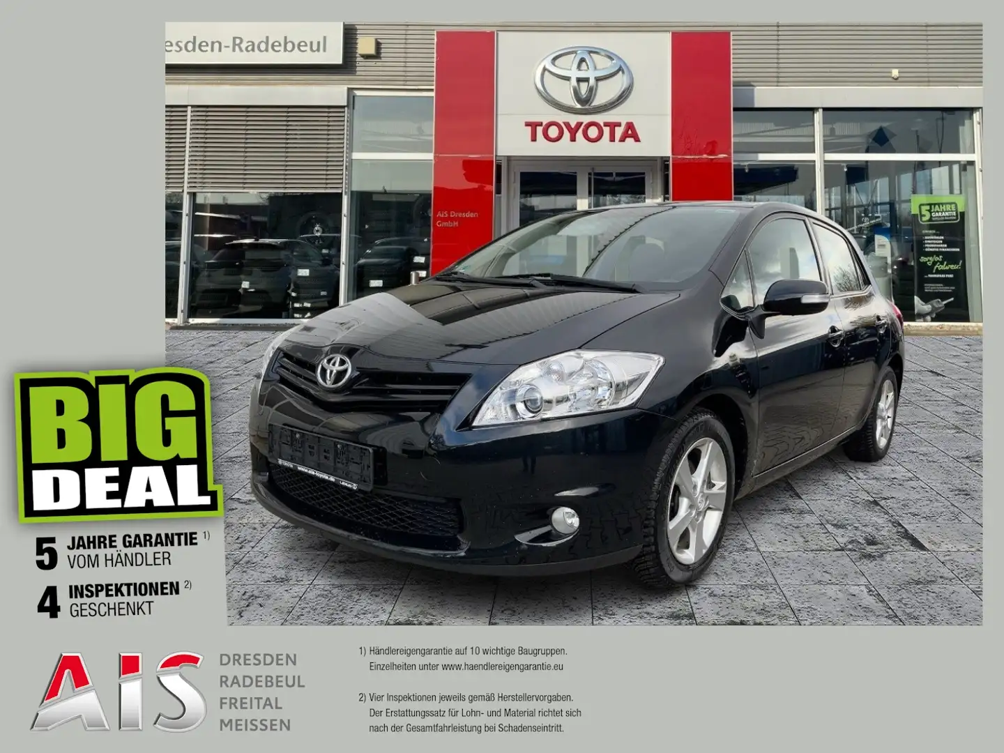 Toyota Auris 1.33 Edition PDC*2xKlima Schwarz - 1