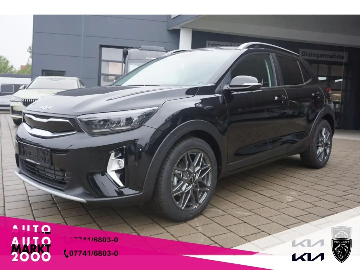 Kia Stonic 1.0 T-GDI 100 48V Nightline DSG Navi Kamera SHZ In Schwarz - 1