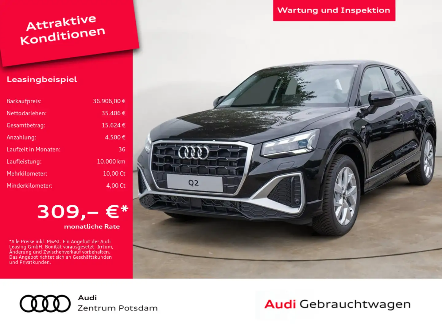 Audi Q2 S line 35 TFSI PDC AHK ACC MATRIX-LED Schwarz - 1