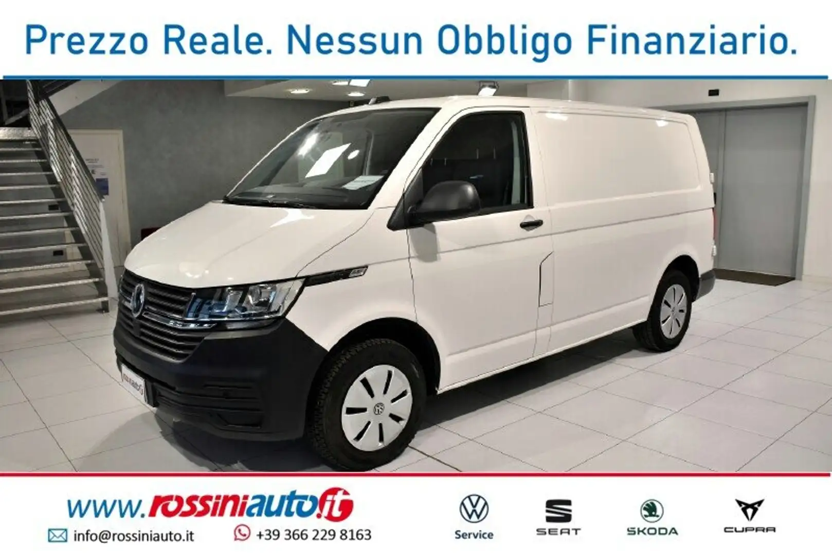 Volkswagen T6.1 Transporter 28Q 2.0 TDI 110 CV BUSINESS PASSO CORTO FURGO Wit - 1