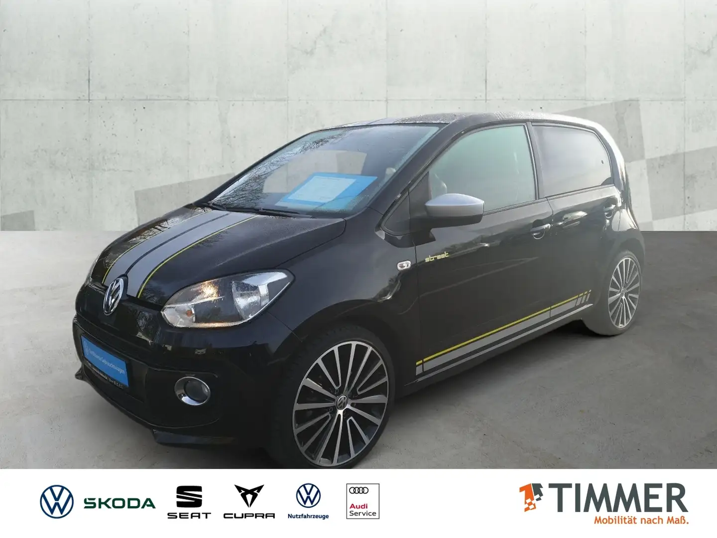 Volkswagen up! 1.0 street *SHZG*NAVI*PDC*17 ZOLL*KLIMA*SPORTFAHR Noir - 1