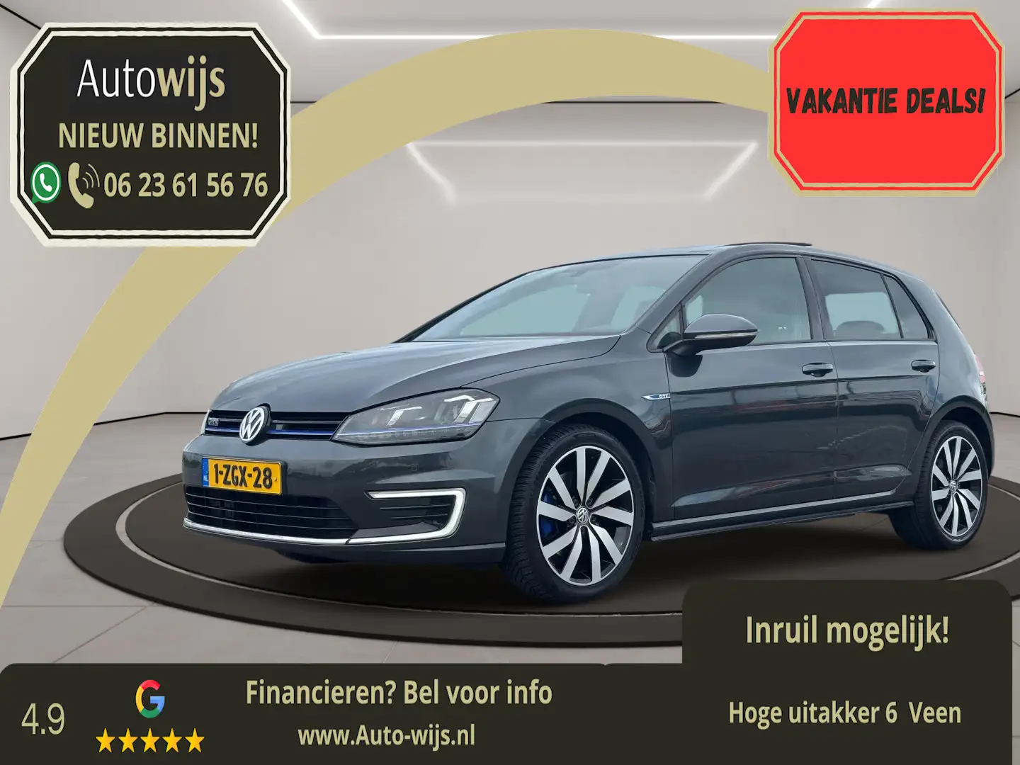 Volkswagen Golf GTE 1.4 TSI GTE|Pano|Leder|NL AUTO|Camera|LED| Grijs - 1