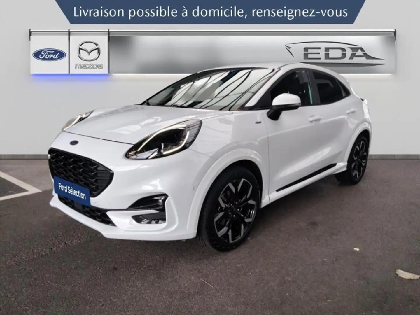 Ford Puma 1.0 EcoBoost 125ch S\u0026S mHEV ST-Line X Powershift Weiß - 1