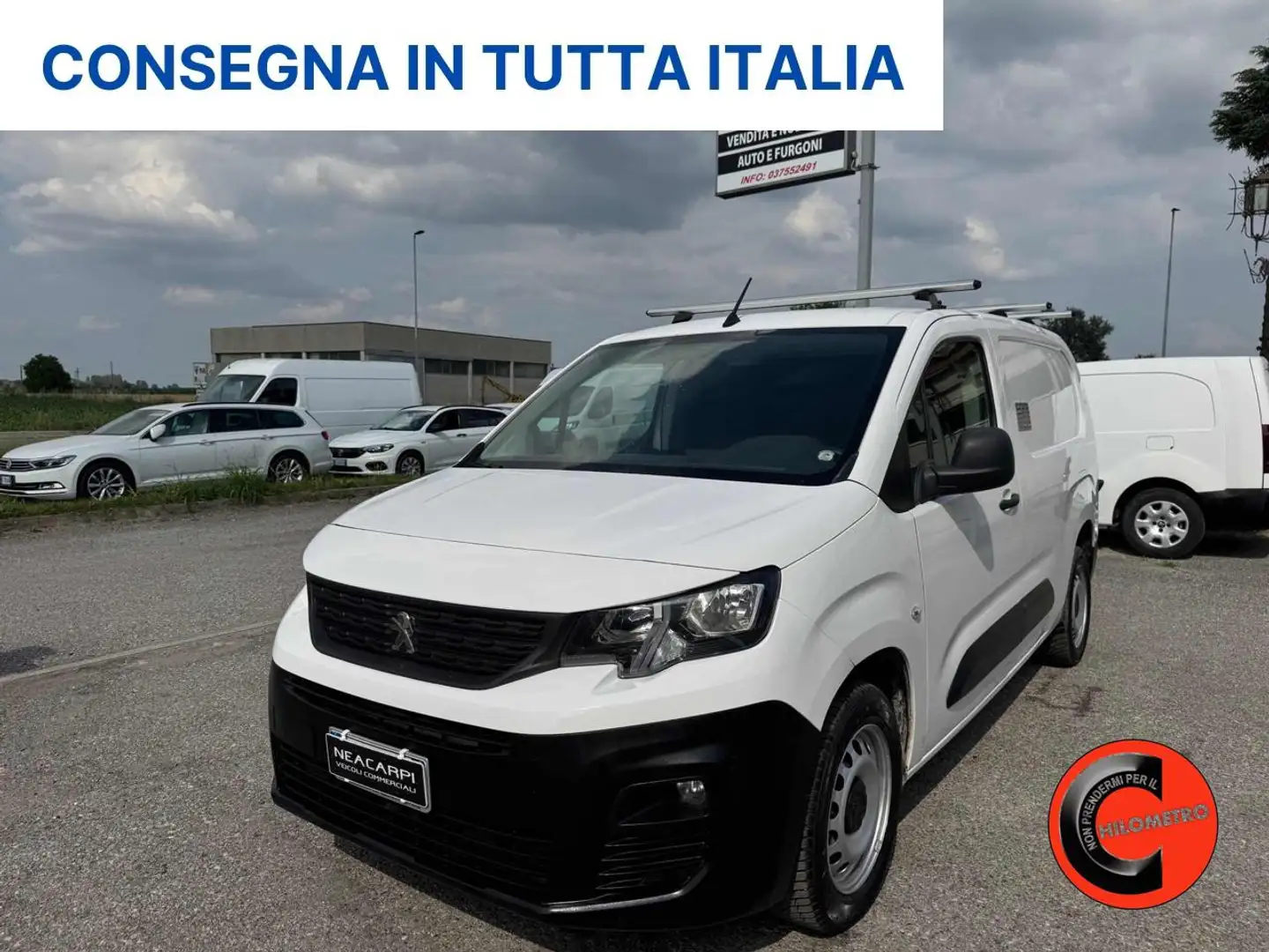 Peugeot Partner B.HDi 130 CV L2-6M-CRUISE-PASSO LUNGO-PORTAPACCHI- Bianco - 1