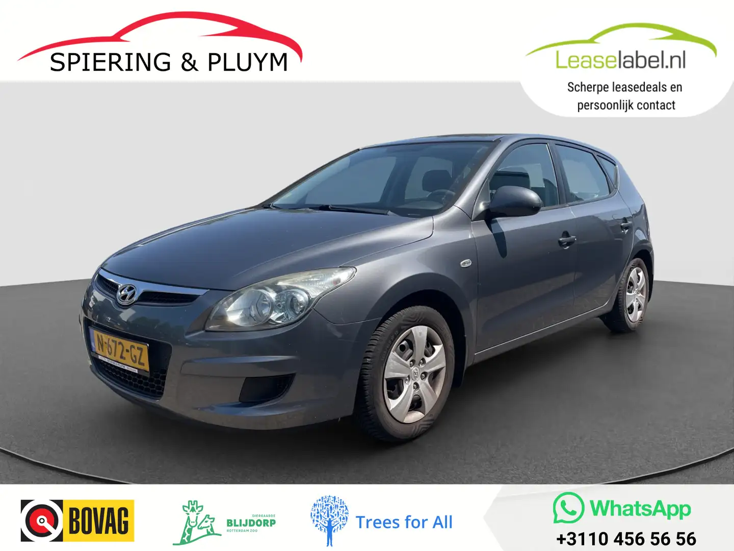 Hyundai i30 1.4i Active Airco | Elec. ramen Gris - 1
