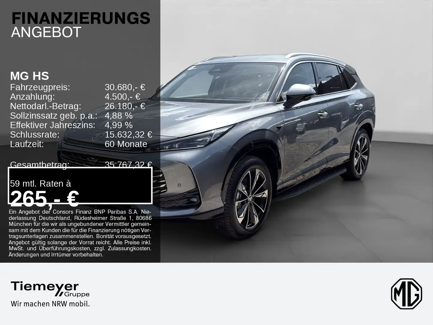 MG HS PHEV 1.5 Luxury Allwetter Reifen *Finanzierun Grau - 1