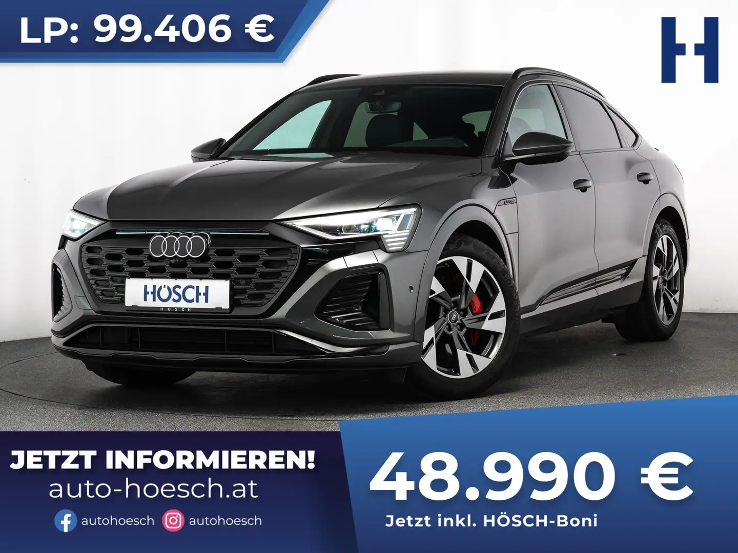 Audi Q8 e-tron e-tron SB 50 quattro 2xS-LINE BLACK MATRIX -50% Grau - 1