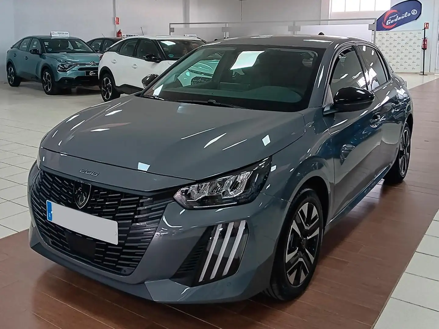Peugeot 208 1.2 Hybrid Allure e-DCS6 110 Gris - 2