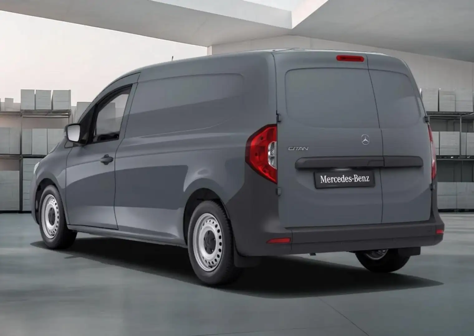 Mercedes-Benz Citan BASE Kasten 110 CDI L2 Klima Holz MBUX Kam 70 k... Gris - 2