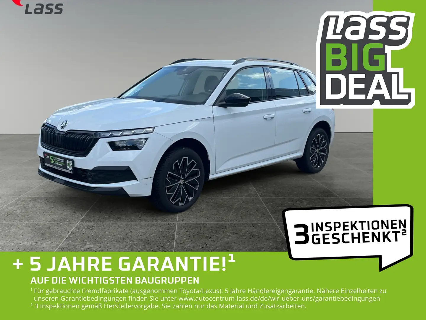 Skoda Kamiq 1.0 TSI Style Matrix 2xKlima Kam. KeyLess Weiß - 1