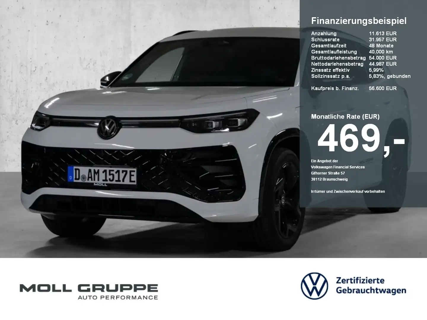 Volkswagen Tayron 1.5 eHybrid DSG R-Line NAVI LED ACC 360 Weiß - 1