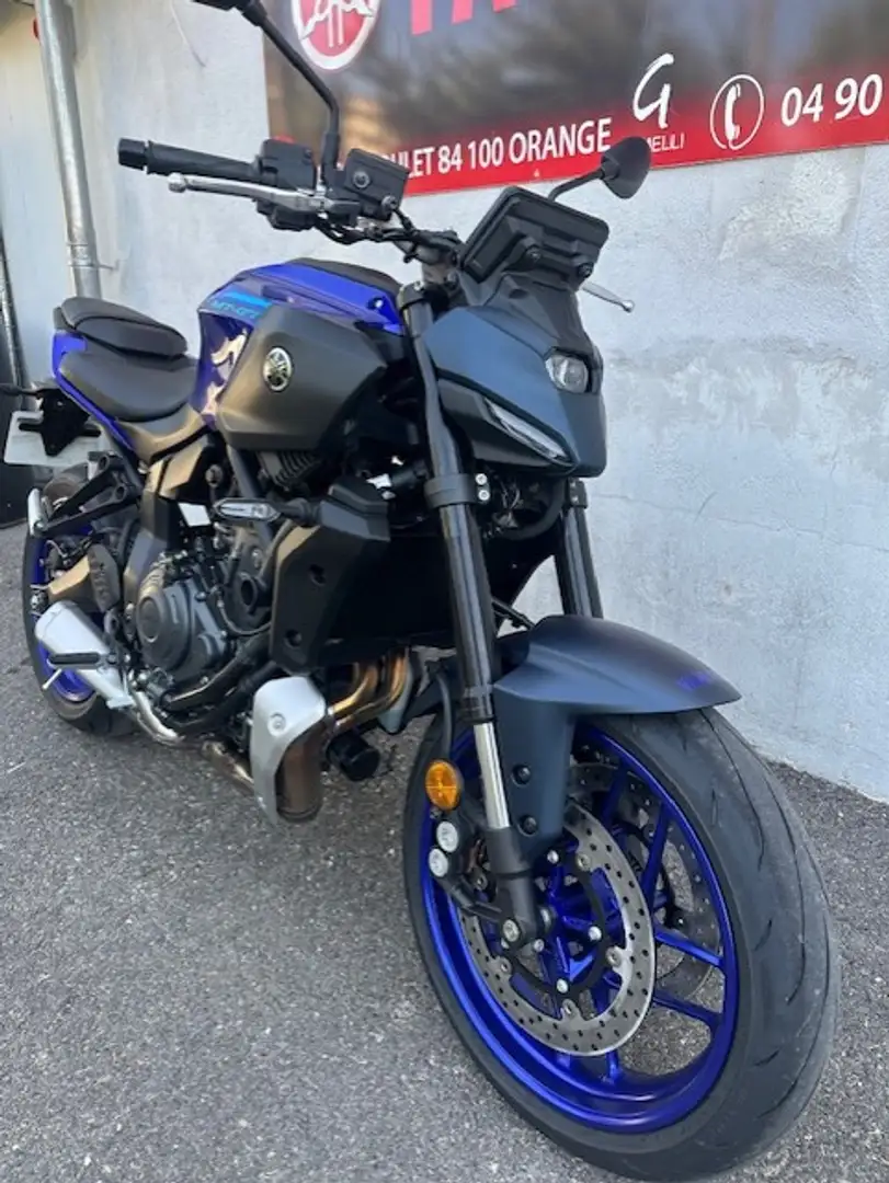 Yamaha MT-07 Bleu - 2