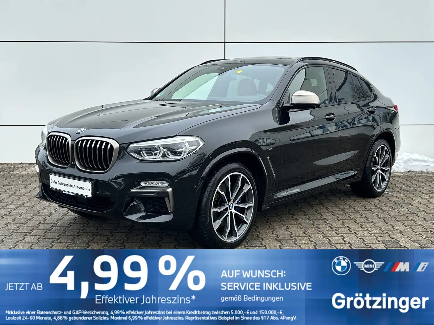 BMW X4 M 40d LenkHZ+Pano+AHK+HUD+H&K+StandHZ Schwarz - 1