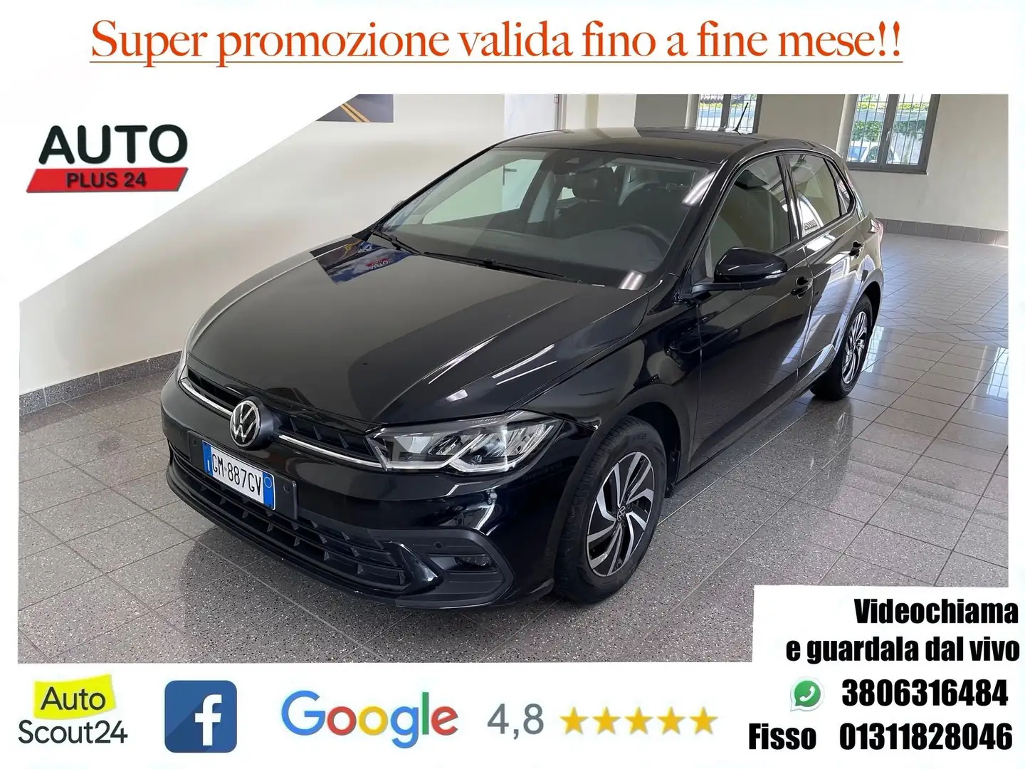 Volkswagen Polo 1.0 TSI Life SCONTO "PROMO PLUS" Nero - 1