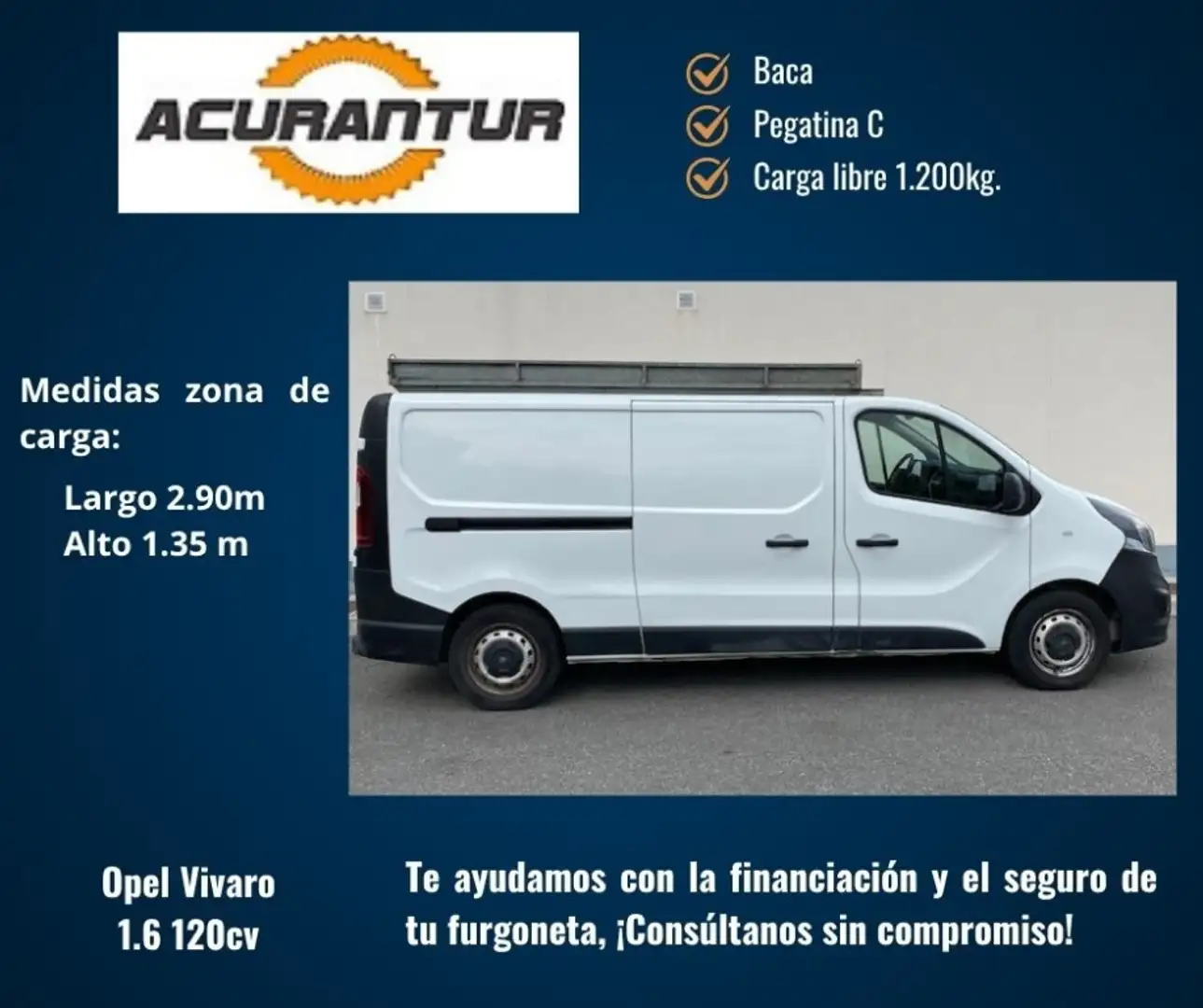 Opel Vivaro 1.6CDTi 29 L2H1 Expression 120 Blanco - 1