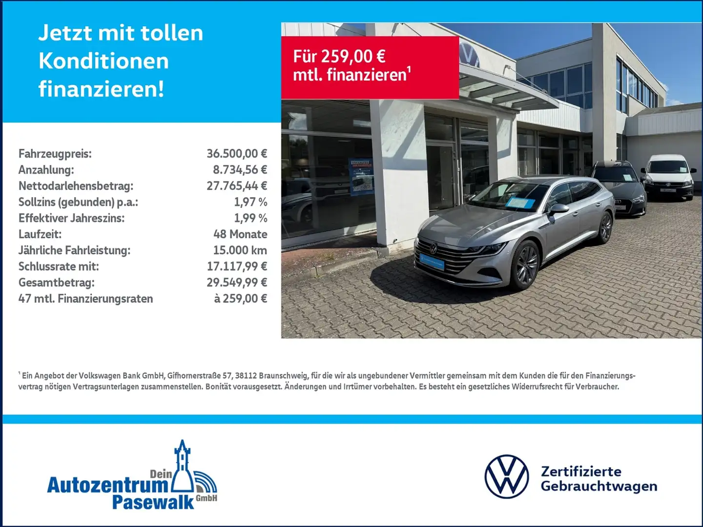 Volkswagen Arteon Shooting Brake 2.0 TDI DSG Elegance Argento - 1