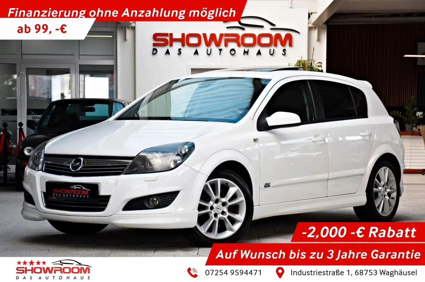 Opel Astra H Lim. 179PS OPC Sportpaket Panorama Xenon Blanc - 1