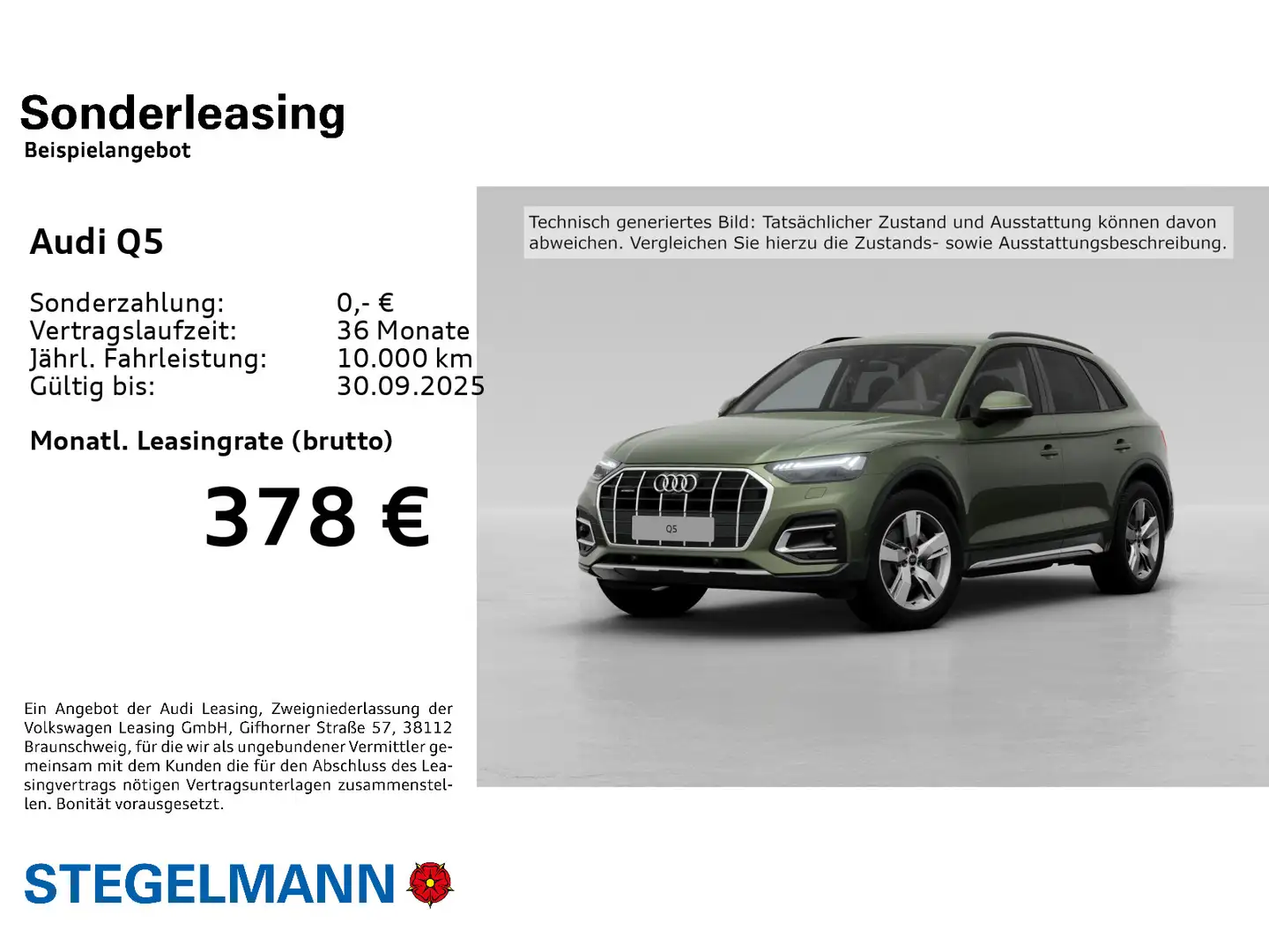 Audi Q5 40 TFSI qu. S-tronic advanced Matrix*AHK*19Zo Verde - 2