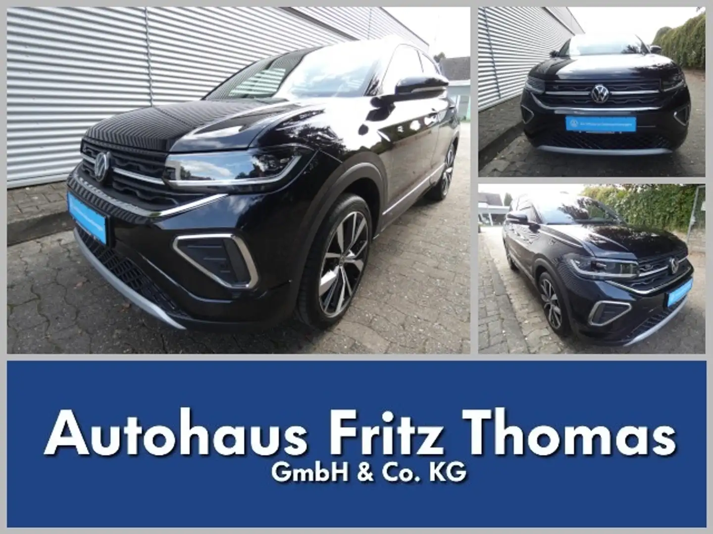 Volkswagen T-Cross 1.0 TSI DSG R-Line LED Navi AHK RKamera Klima Schwarz - 1