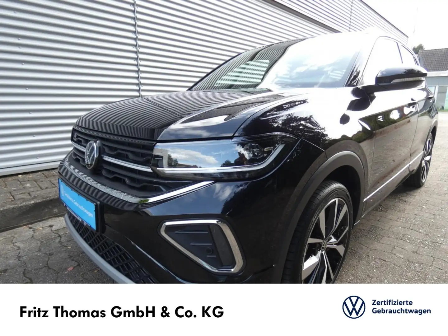 Volkswagen T-Cross 1.0 TSI DSG R-Line LED Navi AHK RKamera Klima Schwarz - 2