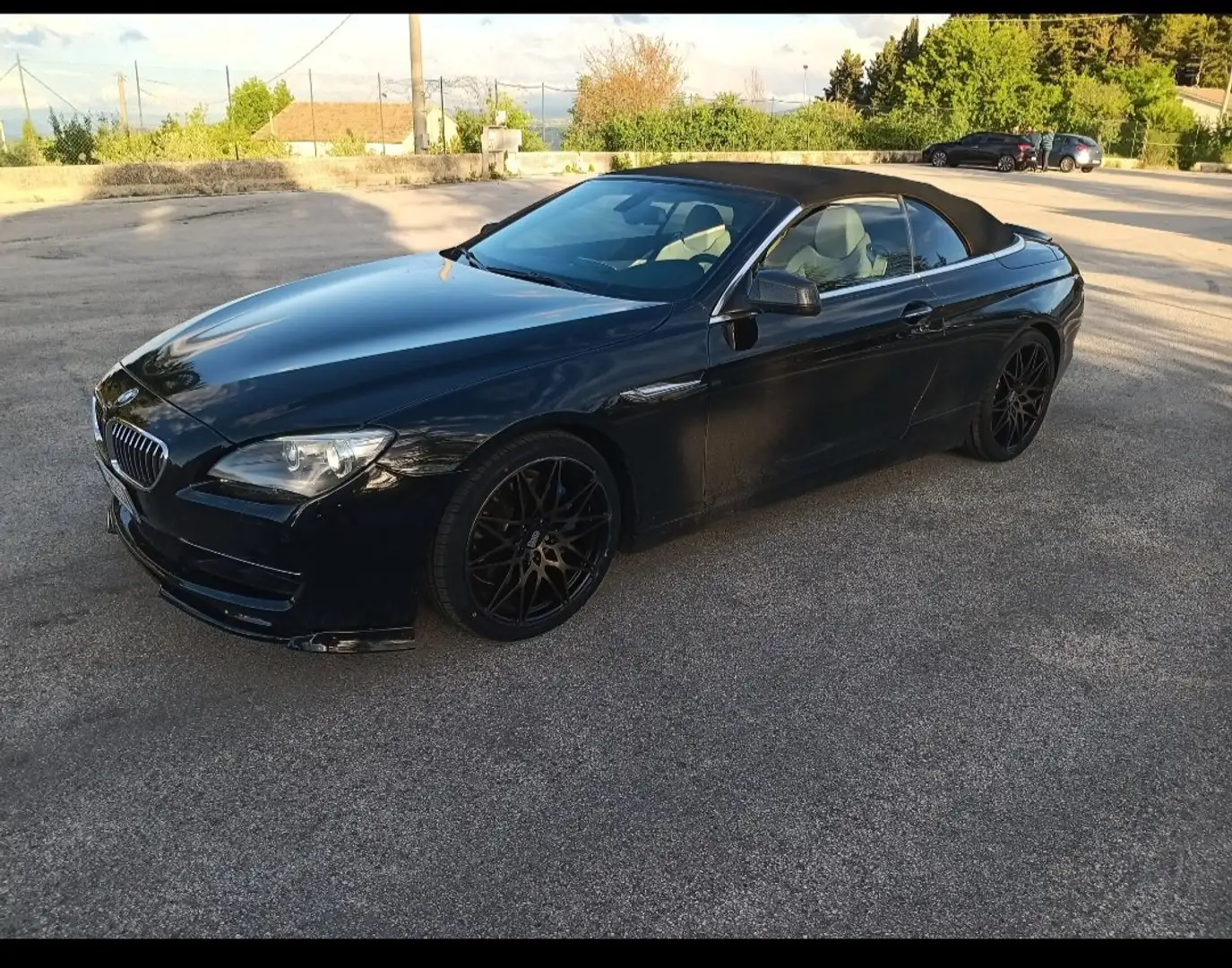 BMW 640 Serie 6 F12 2011 Cabrio 640i Cabrio Futura auto Nero - 2