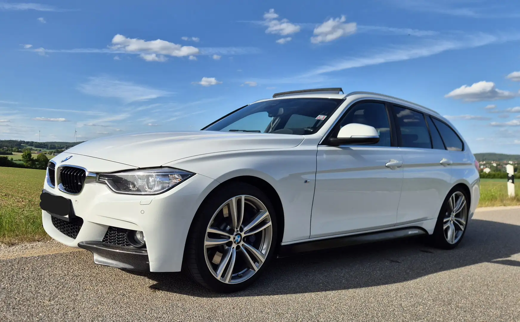 BMW 325 BMW 325d 3er F31 Touring Kombi M Sport Paket Perfo Biały - 2