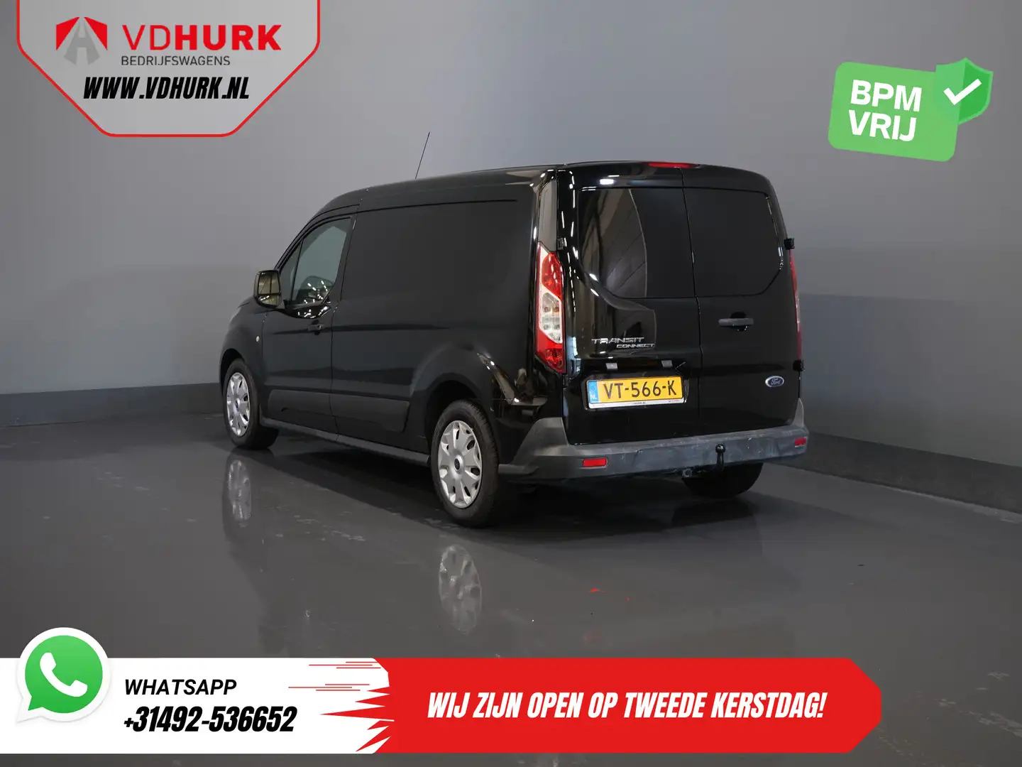 Ford Transit Connect 1.6 TDCI 100 pk L2 Trend BPM VRIJ! 3 Pers./ Airco/ Nero - 2