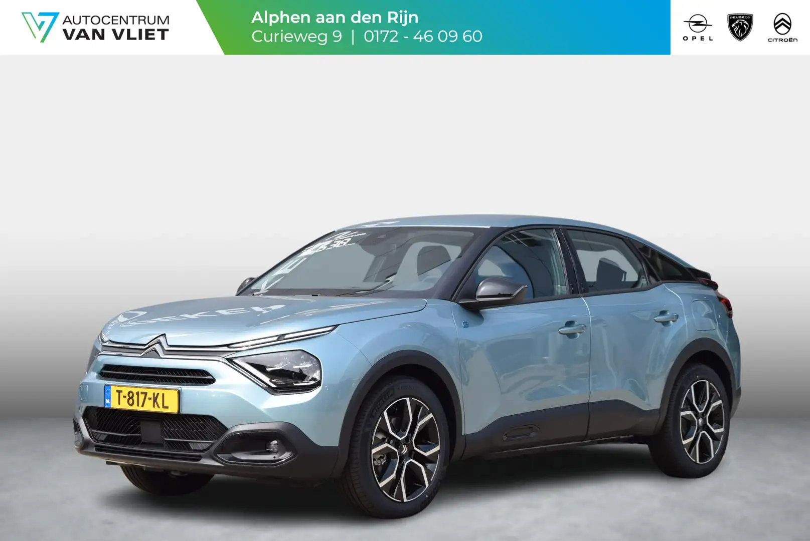 Citroen E-C4 Feel Pack 50 kWh 136pk | NAVIGATIE | 350km WLTP AC Blauw - 1