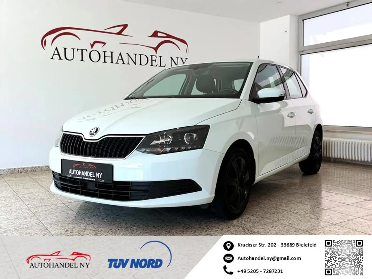 Skoda Fabia Skoda Fabi 1.2 TSI, 2. Hand, Tempomat, Klima, PDC Weiß - 1