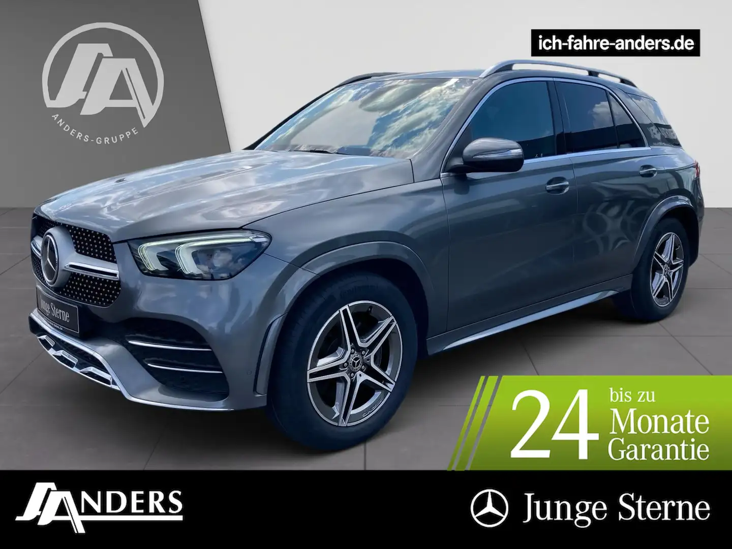 Mercedes-Benz GLE 400 d 4M AMG+MBUX+Distr+Burm+HUD+AHK+AIR+360 Grau - 1