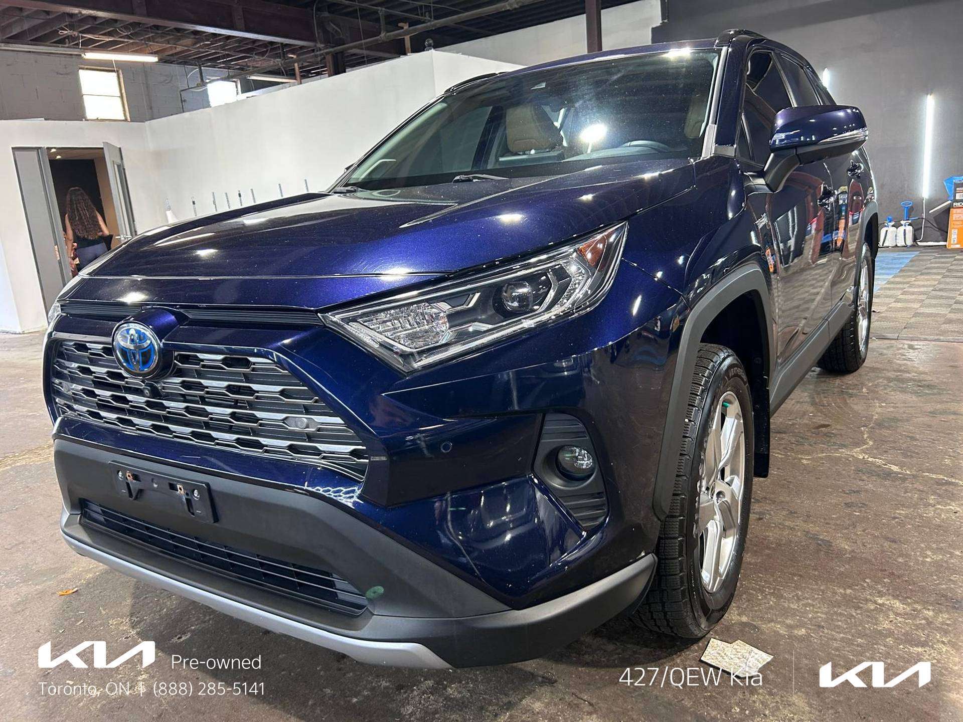 Blue 2021 Toyota RAV4 Hybrid SUV / Crossover All-Wheel Drive Automatic