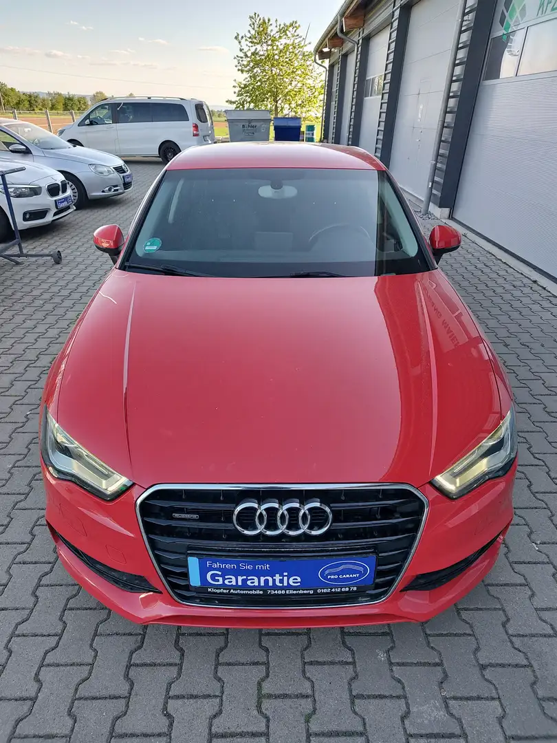 Audi A3 2.0TDI quattro S-line "TÜV neu" Navi/PDC/SHZ Rot - 2