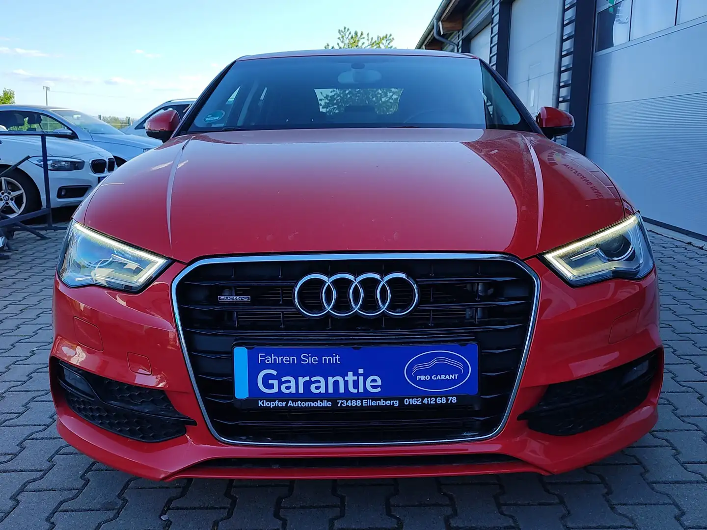 Audi A3 2.0TDI quattro S-line "TÜV neu" Navi/PDC/SHZ Rot - 1